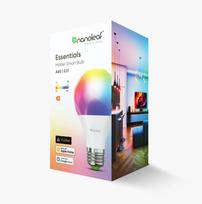 led nanoleaf - Nanoleaf Essentials Smart A60 E27 9W 806 lm RGBCW 2700-6500K - 1 nuotrauka