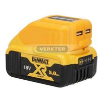 akumuliatorius dewalt - Ahlio DCB090, Akumuliatorių adapteris DeWalt 12-18V -> USB (x2) - 2 nuotrauka
