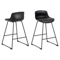 baro kedes pusbario - Baro kėdė Actona Tina 85087, juoda (Black) - 1 nuotrauka