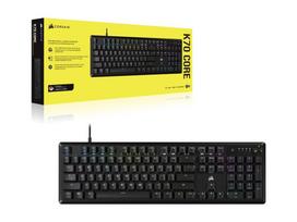 mechanical keyboard red switches - Corsair K70 CORE Red switch Anglų (US), juoda - 2 nuotrauka