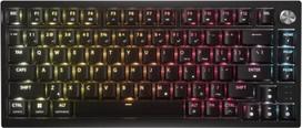wireless mechanical keyboard - CORSAIR K65 Plus, belaidė, mechaninė, RGB, Juoda (Black) - 1 nuotrauka