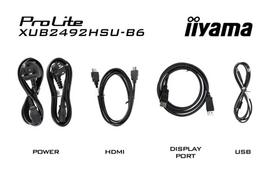 0 4ms - Iiyama ProLite XUB2492HSU-B6 24", IPS, FHD, Juodas (Black) - 20 nuotrauka