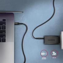 usb type c to usb 2.0 - Axagon Data and charging USB 2.0 cable length 3 m. 3A. PD 60W, 3A. Black braided. - 5 nuotrauka
