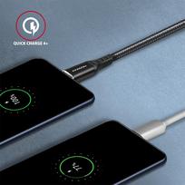 usb type c to usb 2.0 - Axagon Data and charging USB 2.0 cable length 3 m. 3A. PD 60W, 3A. Black braided. - 6 nuotrauka