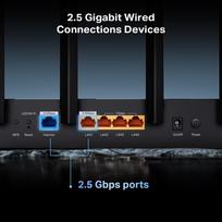 tp link be6500 dual band wi fi 7 - TP-Link Archer BE400 Dual-Band Wi-Fi 7 Juodas (Black) - 5 nuotrauka