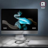 3x2,5 kabelis - Axagon Data and charging USB4 Gen 3x2 cable length 1 m. PD 100W, 5A, 8K Full Ultra HD video - 8 nuotrauka
