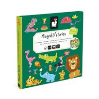 Janod Magnetinė knyga - dėlionė Afrikos gyvūnai J05456, 6.6 cm, įvairių spalvų