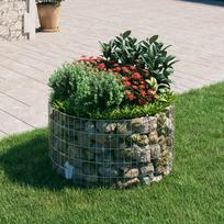 Gabiono stulpas, 100x50cm, galvanizuotas plienas, apskritas