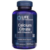 calcium citrate - Life Extension Kalcio citratas su Vitaminu D - 200 kapsulių - 2 nuotrauka