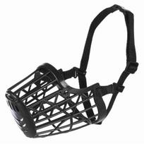 antsnukiai sunims - Trixie antsnukis plastikinis TX-17603, M, juodas (Black) - 1 nuotrauka