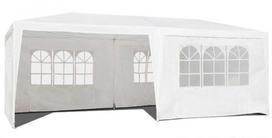 Komercinė sodo paviljono palapinė MultiGarden 3x6 m, 6 sienų, balta (White)