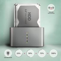 usb c dock - "ADSA-DC" USB 3.2 Gen 1 - 2x SATA 6G 2,5"/3,5", DOCAXAADSA_DC - 3 nuotrauka