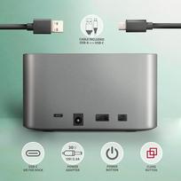 usb c dock - "ADSA-DC" USB 3.2 Gen 1 - 2x SATA 6G 2,5"/3,5", DOCAXAADSA_DC - 7 nuotrauka