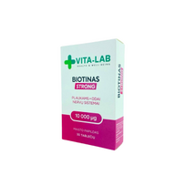 biotinas 10 - VITA-LAB BIOTINAS 10000 µg, 30 tablečių - 1 nuotrauka