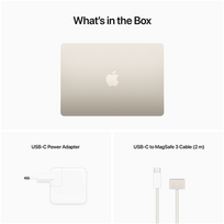 macbook m2 - Apple MacBook Air 13.6" M2 8C/8C, 16 GB, 256 GB, Starlight (Księżycowa Poświata) - 5 nuotrauka