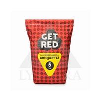 medzio briketai - Get Red BRGR005KM Medžio anglies briketai 5kg - 1 nuotrauka