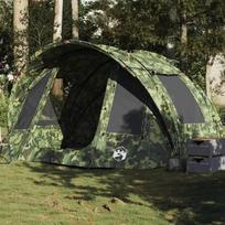 vidaXL žvejybos palapinė, kamufliažinė (Camouflage), dvivietė, atspari vandeniui