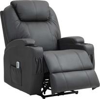 Fotelis Homcom Relax, tamsiai pilkas (Dark Grey)