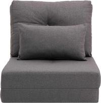 Fotelis-lova Homcom 2-in-1, pilkas (Gray)