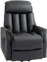 Fotelis HOMCOM Elektrinis poilsio krėslas, juodas (Black)