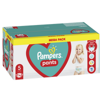 PAMPERS sauskelnės-kelnaitės, 5 dydis, 12-17 kg, 96 vnt.