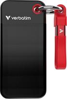 Verbatim diskas SSD 2TB - raktų pakabukas su laidu USB 3.2 gen.2 juodos ir raudonos spalvos 32196