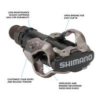 pedalai dviracio - Shimano Pedals PD-M520 SPD Black - 2 nuotrauka