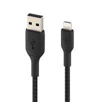 belkin boost charge - Belkin Boost Charge Braided Lightning to USB-A Cable 2m Black - 2 nuotrauka