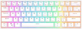 k61 klaviatura - Royal Kludge RK61 TKL Raudona Switches (Balta) - 1 nuotrauka