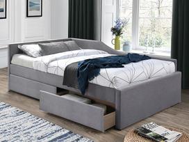 120x200 ciuziniai - Lova Signal Meble Eliot Velvet, 120x200 cm, pilka (Grey) - 1 nuotrauka