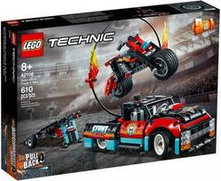 senukai lego - LEGO Technic Kaskadininkų pasirodymo sunkvežimis ir motociklas 42106 - 2 nuotrauka