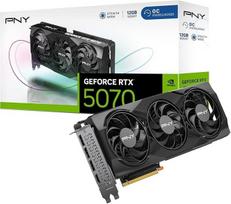 vaizdo plokstes ventiliatoriai - PNY GeForce RTX 5070 12GB GDDR7 Triple Fan OC - 1 nuotrauka
