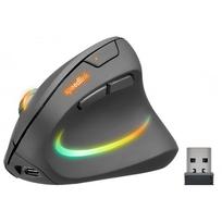 wireless vertical mouse - Speedlink Piavo Pro Juoda (Black) - 1 nuotrauka