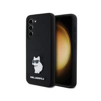 telefono deklas karl lagerfeld samsung s24 - Karl Lagerfeld "Silicone Choupette Metal Pin Case for Samsung Galaxy S24" Juodas (Black) - 1 nuotrauka
