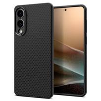 spigen s25 - Spigen "Liquid Air Case for Samsung Galaxy S25 Edge" Juodas (Black) - 2 nuotrauka
