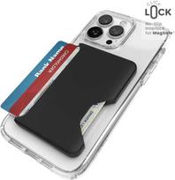 magsafe pinigine - Speck „ClickLock Wallet for MagSafe“ Juodas (Black) - 1 nuotrauka
