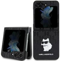 flip telefonai - Samsung "Karl Lagerfeld Saffiano Monogram Choupette Pin Case for Galaxy Z Flip 5" Juodas (Black) - 1 nuotrauka