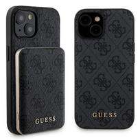 apple iphone 15 magsafe - Apple "Guess Case with Powerbank MagSafe 5000mAh for iPhone 15" Juodas (Black) - 1 nuotrauka