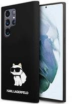 telefono deklas s24 - Samsung "Karl Lagerfeld Silicone Case for Galaxy S24 Ultra Choupette" Juodas (Black) - 1 nuotrauka