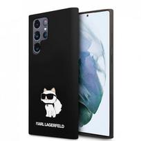 telefono deklas s24 - Samsung "Karl Lagerfeld Silicone Case for Galaxy S24 Ultra Choupette" Juodas (Black) - 2 nuotrauka