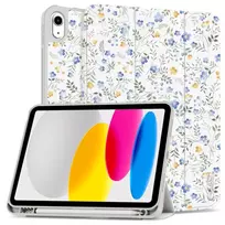 ipad 10.9 case - Tech-Protect „SC Pen Case for iPad 10.9” 2022 (10-osios kartos) / 11” 2025 (11-osios kartos) - Ramunės (Daisies) - 2 nuotrauka