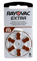 Rayovac Extra 312, 1.4V, 6 vnt.