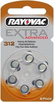 baterijos 312 klausos aparatams - Rayovac Extra 312, 1.4V, 6 vnt. - 2 nuotrauka