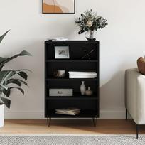 Komoda vidaXL, juoda (Black), 57x35x90 cm