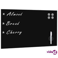 lenta - Sieninė stiklinė magnetinė lenta vidaXL, 60x40 cm, Juoda (Black) - 2 nuotrauka