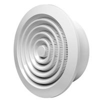 plastikine ventiliacine grotele - Europlast NGA125, ventiliacijos grotelės, 125 mm, baltos (White) - 1 nuotrauka