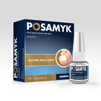 lakai nagams -  POSAMYK, 78,22 mg/ml, vaistinis nagų lakas, N1 - 2 nuotrauka