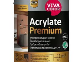 Sienų dažai Vivacolor Acrylate Premium, balta (White), 0.9 l