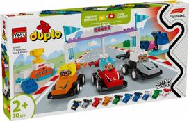 lego f1 team - LEGO DUPLO Town F1 Komandos lenktyniniai automobiliai ir vairuotojai 10445 - 3 nuotrauka