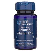 b vitamino - LIFE EXTENSION BioActive Folatai ir vitaminas B12, 90 kapsulių - 2 nuotrauka